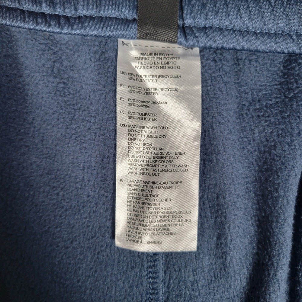 Adidas Jogger Pants Mens 2XL Navy Blue Recycled Polyester Tapered ADX9486F23 - Picture 8 of 13